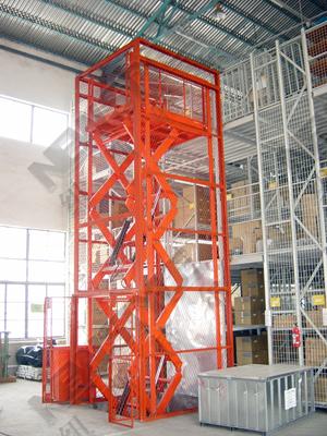 Warehouse cargo lift platform